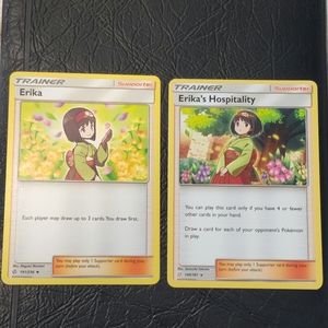 Erika , Erika's Hospitality trainer cards Pokémon
